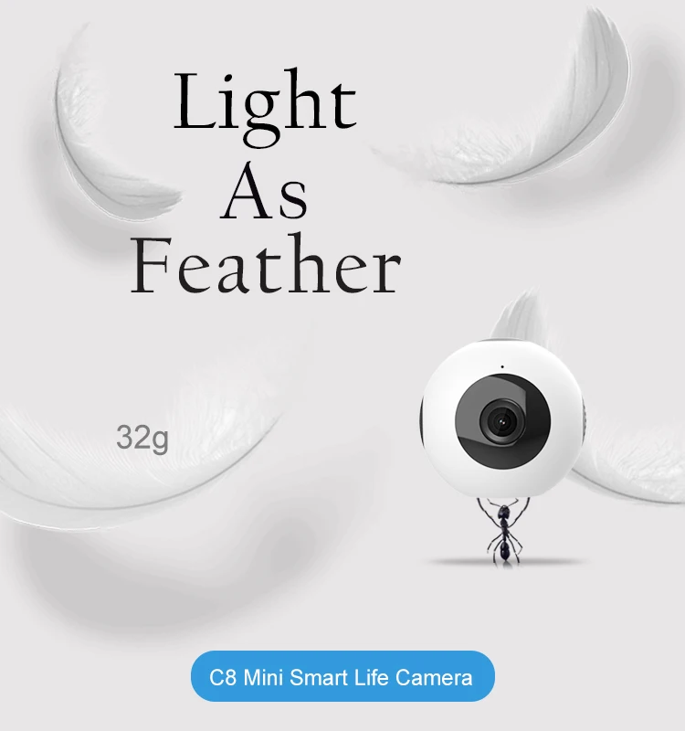 
C8 Mini Camera Wifi IP 720P HD Micro Camera Wireless H.264 Night Vision battery Camera Motion Detector Bike Cam DV DVR Camcorder 