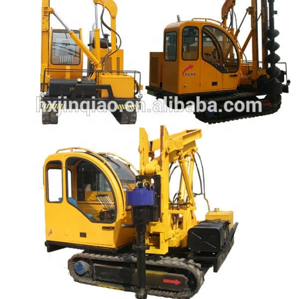 hydraulic auger screw piling machine hydraulic hammer press ground screw pile driving machine