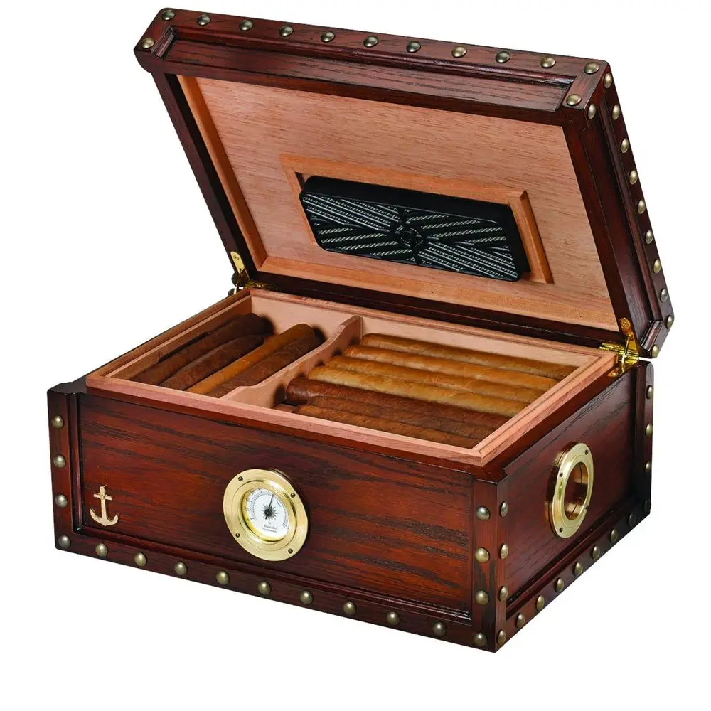 
Customized Design Printed Wooden Cigar Humidor Boxes For Sale 