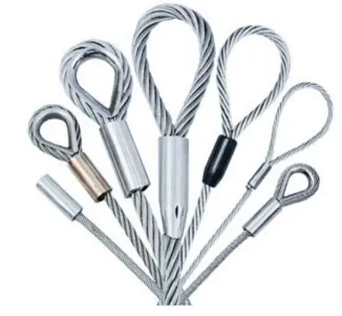 Высококачественный 6x19 + FC Электрический оцинкованный стальной трос с наперсом