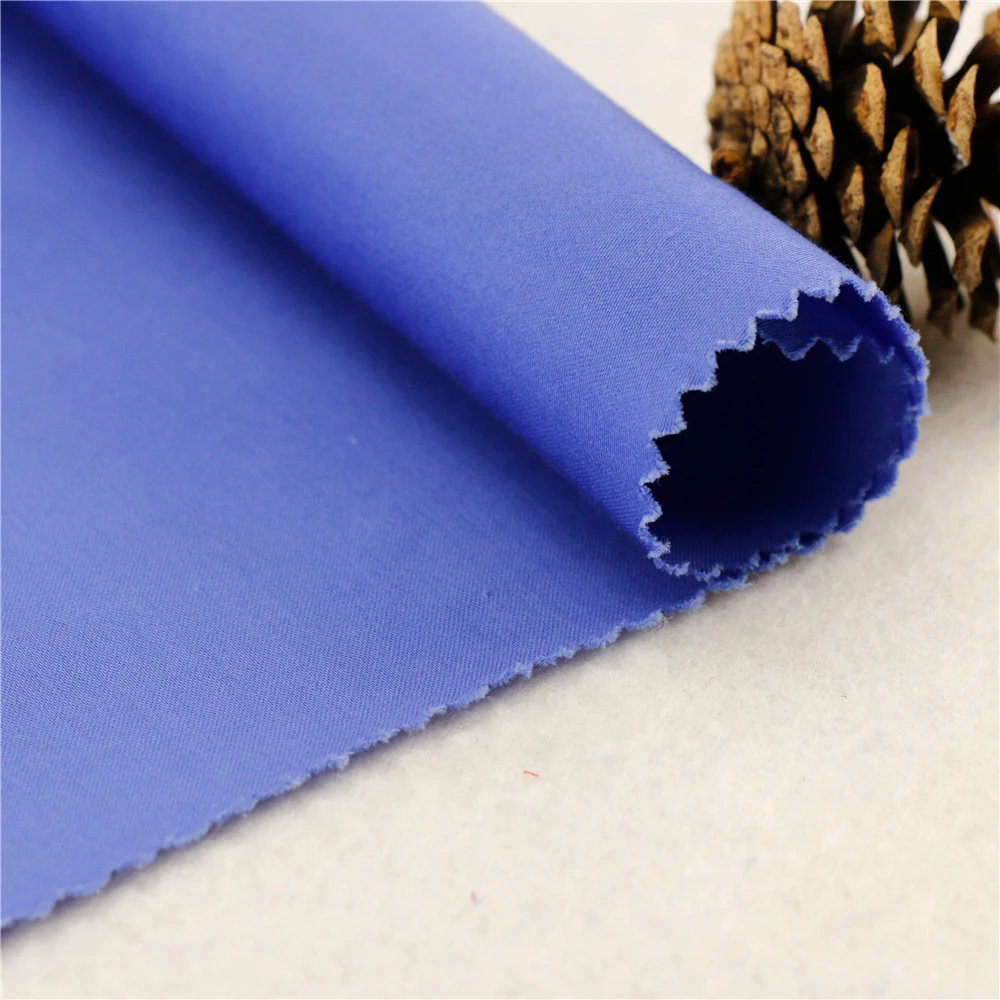 60x60/200x112/195x60 120gsm 152cm blue satin stretch fabric 97 cotton 3 spandex sateen fabric