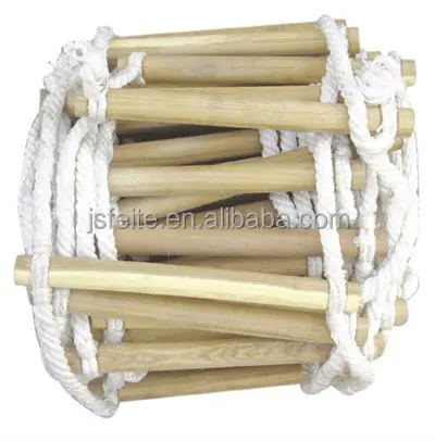 wooden climbing fire rescue ladder