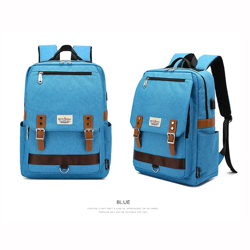 korean design pack backbag China promotional teenager bag backpack with usb port