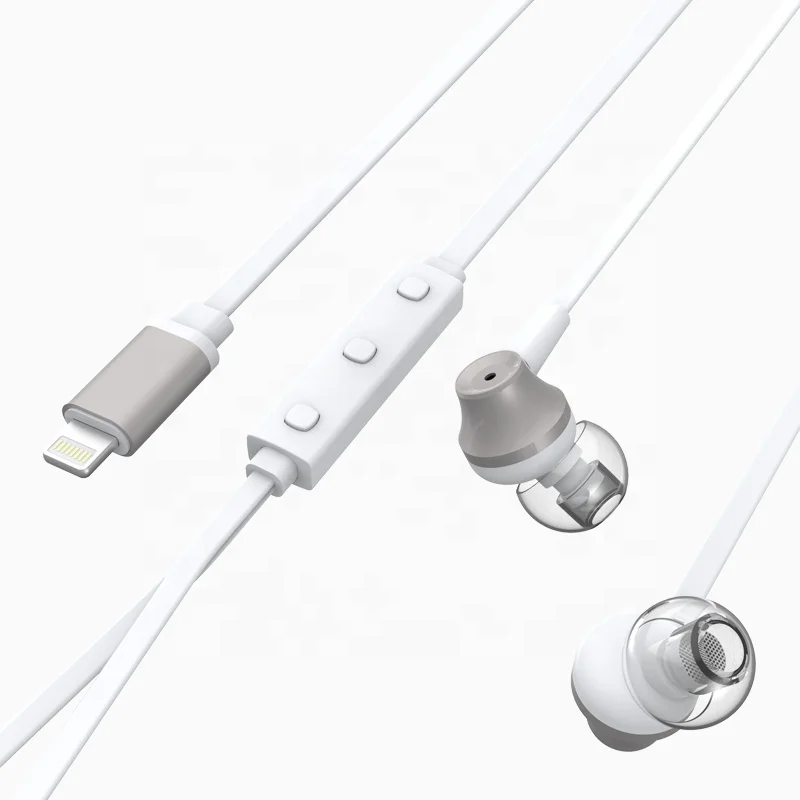 
AP-03 MFi certified Light-ning earphone, in-ear headphones for iPhone/iPod 