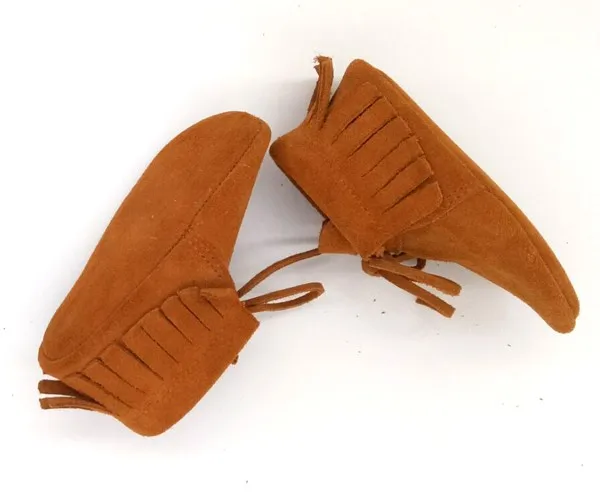 Anti-slip Infant Fringe Italian Cow Leather Baby Moccasin Shoes