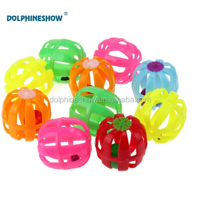 Multicolor Pet toy balls knitting wool ball with bell inside for cats and dogs