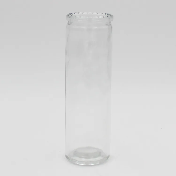 glass holder for  7days Religious style clear glass  candle holder in glass wedding candle  holder 440ml 495ml