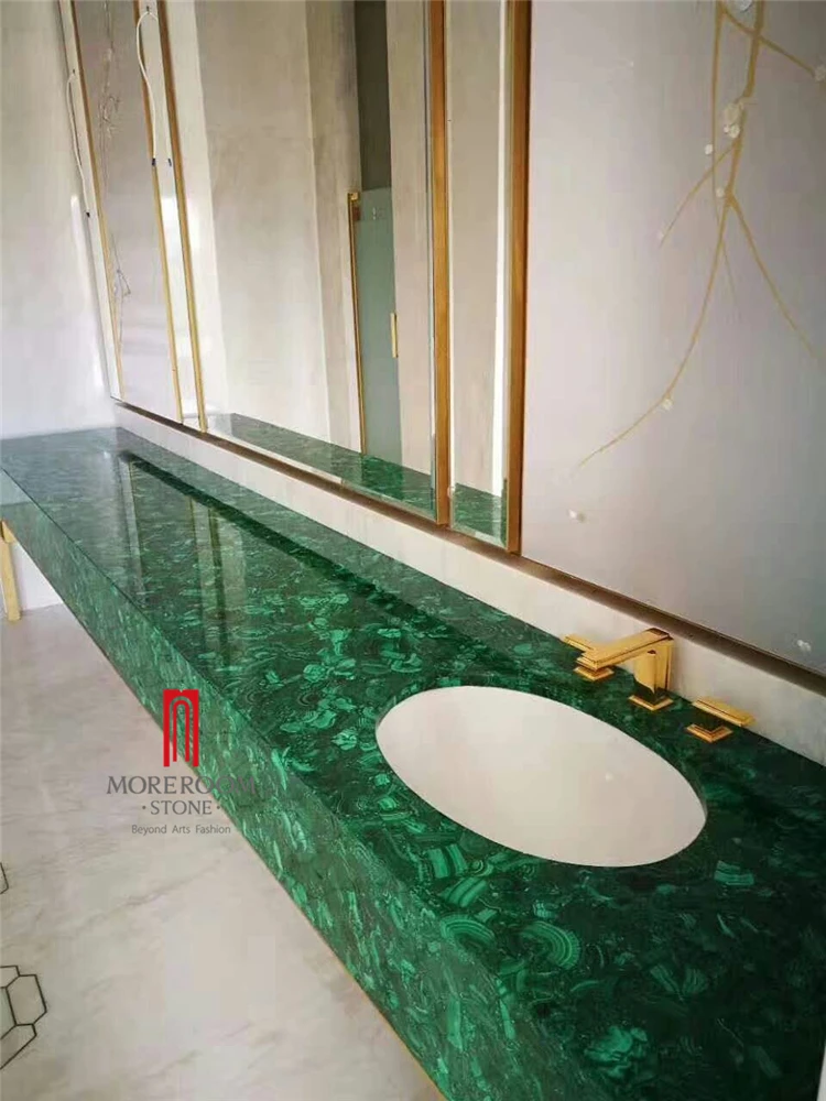 Top quality malachite green big slab foshan wholesale