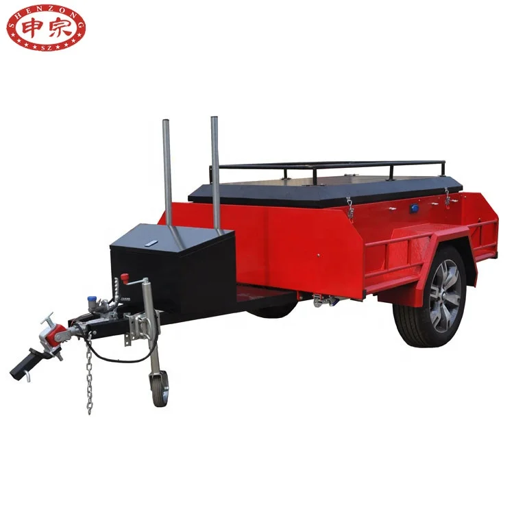 Waterproof side opening foldable travel car trailers with brakes