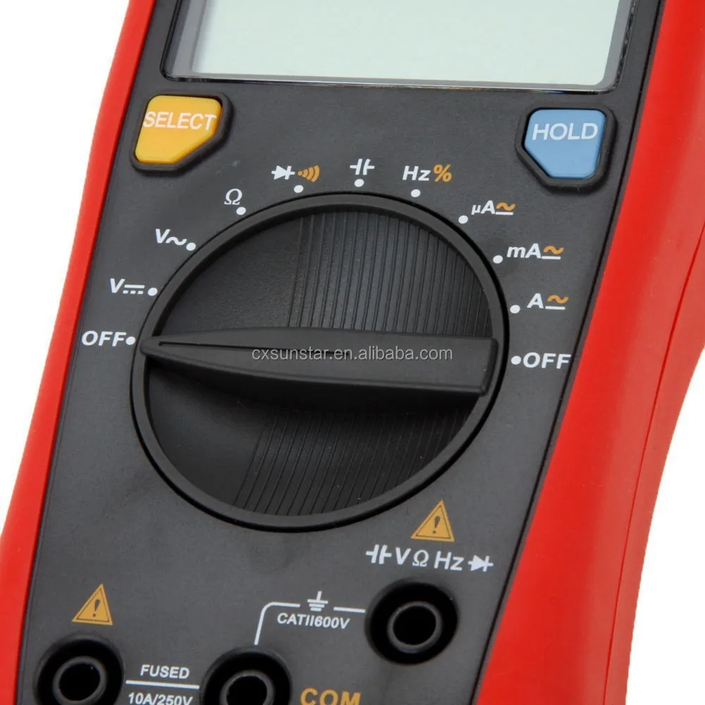 UT136B Handheld Auto Range LCD Digital Multimeter AC DC Frequency Resistance Tester Meter
