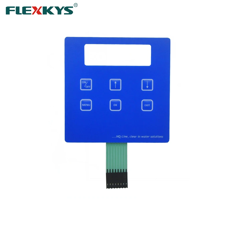 3m metal dome membrane switch keyboard with lcd window