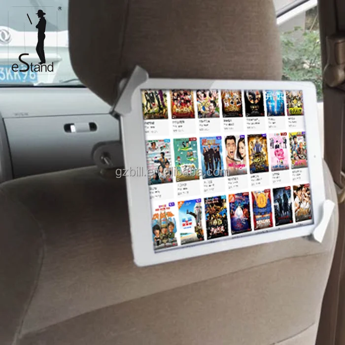 eStand BR24002Q android 8 inch tablet pc stand enclosure for car/taxi anti theft mount