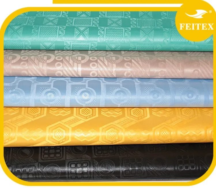 China Supplier Black Color Polyester Bazin Abaya African Different Types Of Cloth Material Fabric For Sale