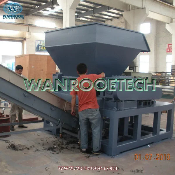 Двойной вал полиэтиленовая пленка шредер