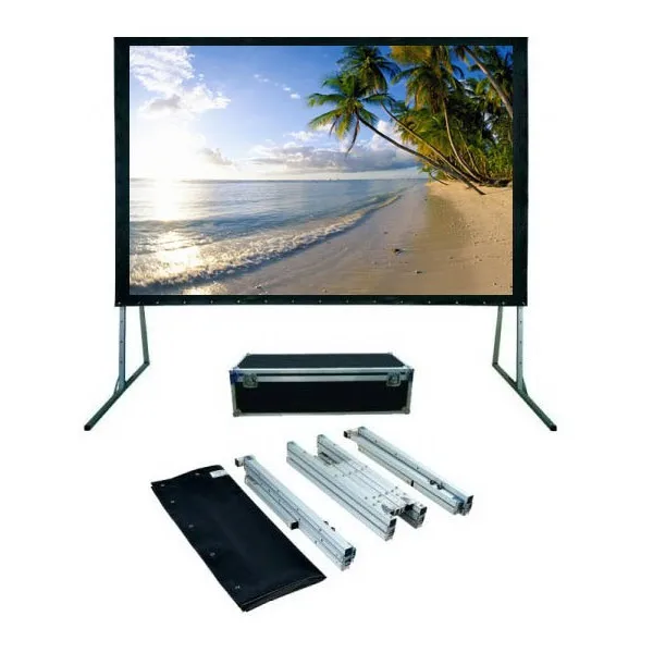 TELON Hot Sale 200 inch Portable Foldable  Large Size Outdoor Fast Folding Projector Projection Screen