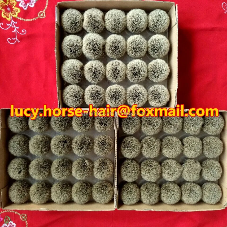 horse tail with different colour for paint brush