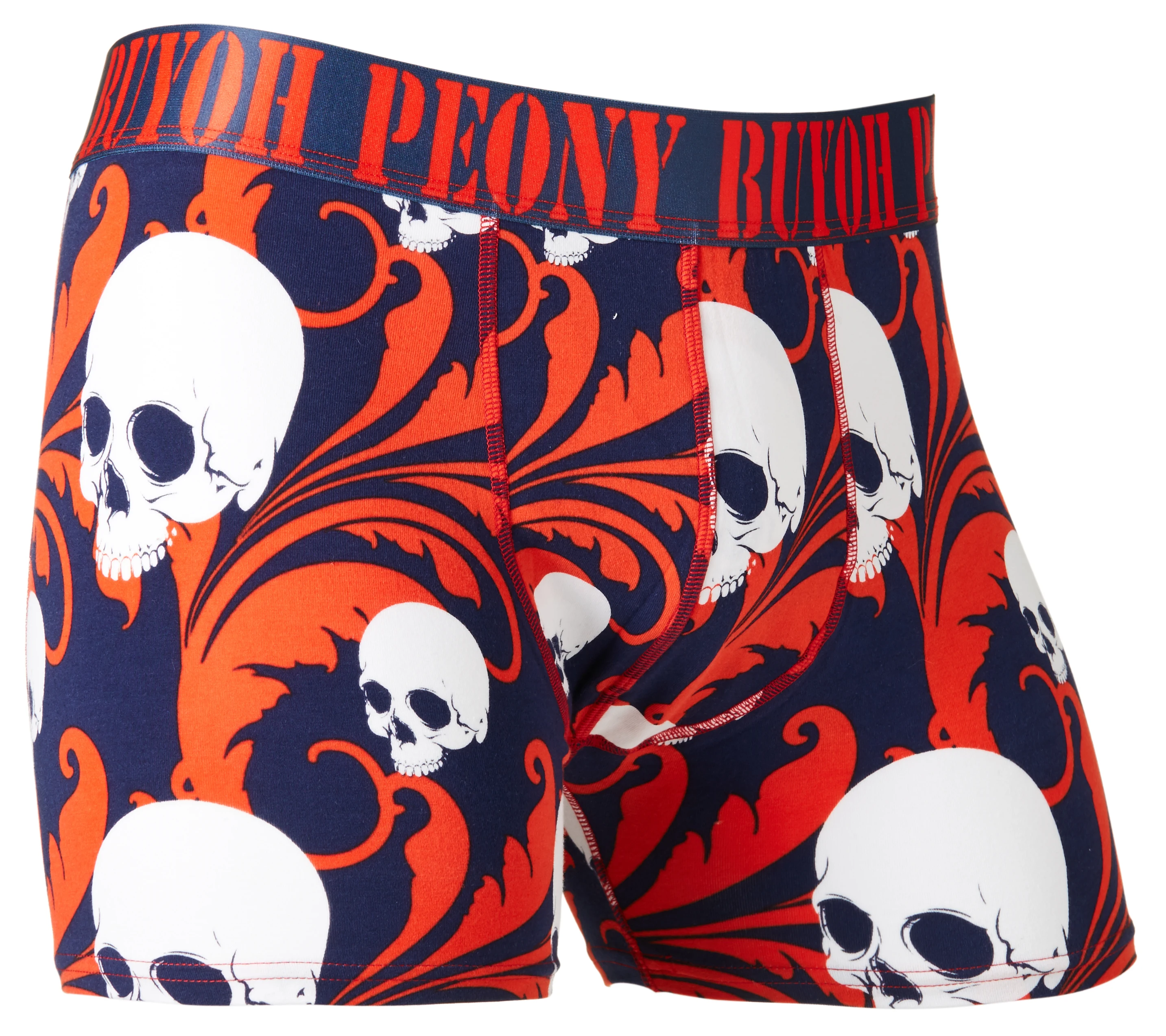 
Skull Pattern Elastic Slim Organic Cotton Custom Man Underwear Suppliers 