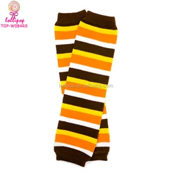 Halloween Gift Knit Candy Corn Stripes Leg Warmers For Baby Girl Boy Toddler Cozy Soft Leg Warmers Kneepads