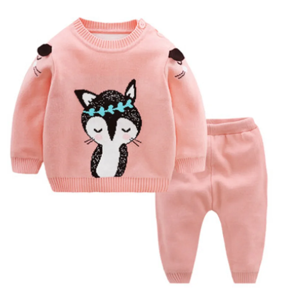 
Latest Custom Baby boys Girls Clothing Set knitted sweater 