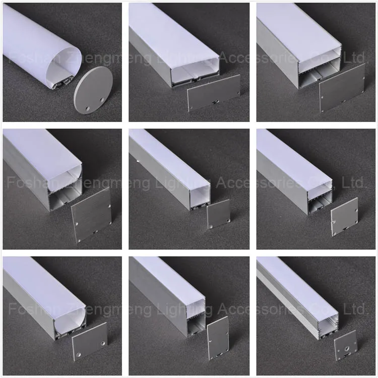 Dim 30mm Round led profile aluminum tube, suspended round shape lighting aluminum profile