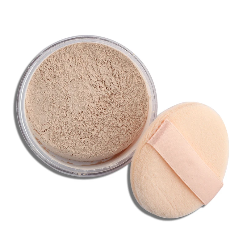 Wholesale Custom Shimmer Cosmetic Beauty Make Up Highlighter Loose Powder Private Label Makeup Round Loose Powder