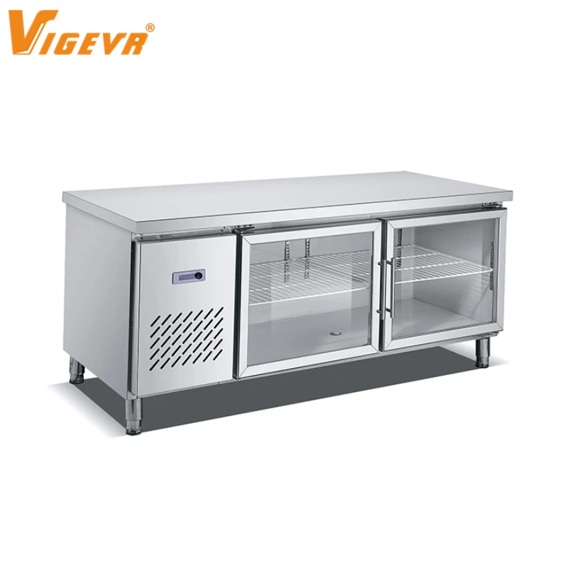 2021 factory Commercial Refrigerator Freezer and Chiller Stainless Steel Refrigerator for kitchen