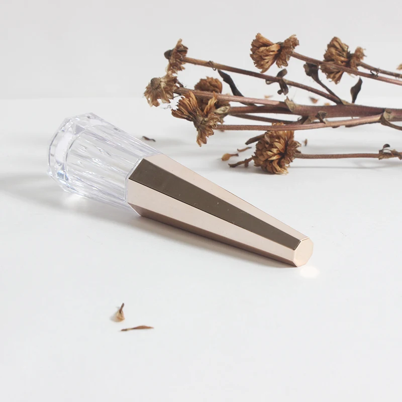 new pattern hot sell 4.5 ml lipstick octagonal cone shape lip gloss tube packaging