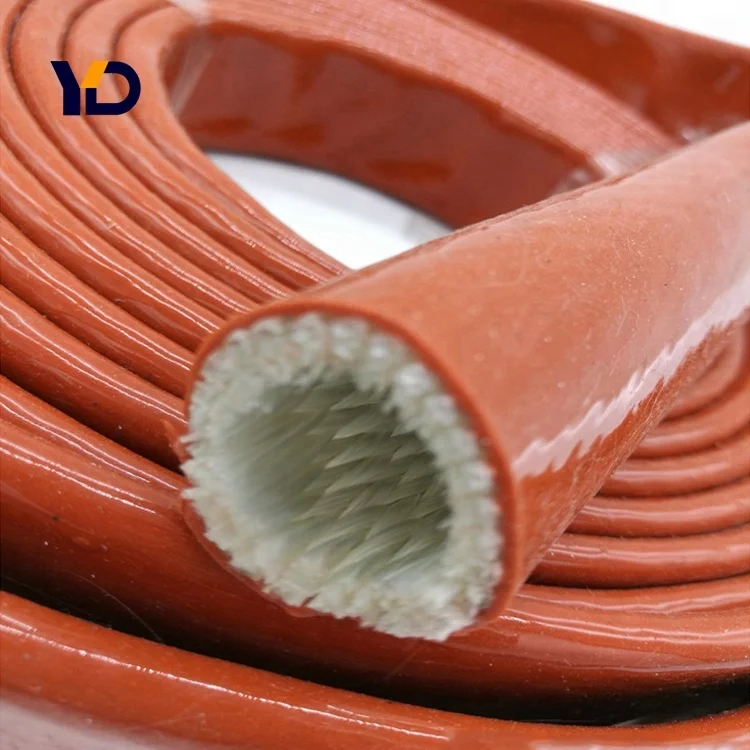 
Fire Resistance /Fireproof/heat Resistant Sleeve Fiberglass Silicone Rubber Coated Fire Sleeve 