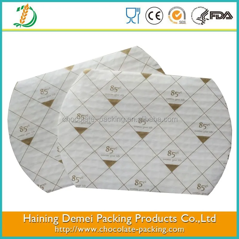 
customized logo printed wax coating food grade wrapping paper fashion food wrapping paper design 