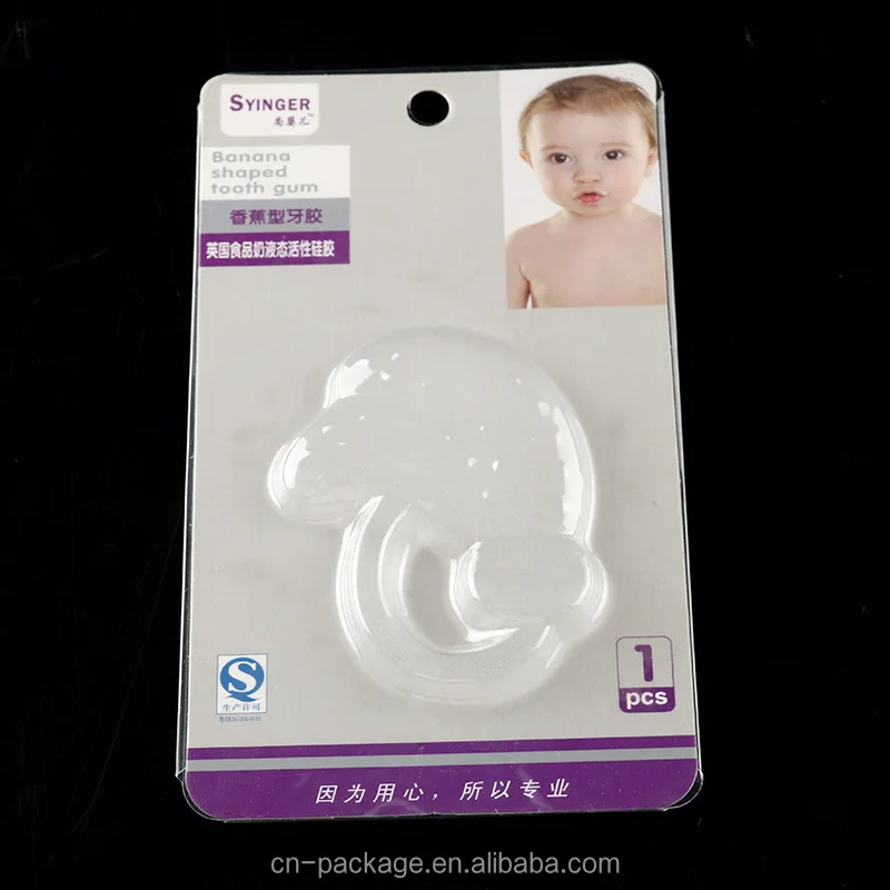 Custom logo tooth gum sliding blister card packaging Wholesale transparent PVC three fold blister