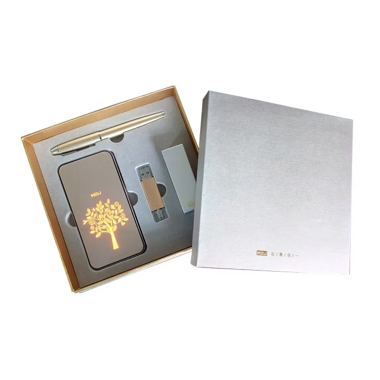 Рождественский корпоративный подарок роскошный индивидуальный блок питания подарочный