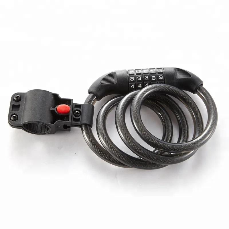 5 Digit  1.2m Combination Cable Lock for Bicycle Motorcycle