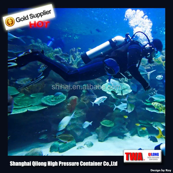 Alloy 6061 0.6L 1.9L 5L 7L 8L 9.6L 10L Aluminum Oxygen Cylinder gas cylinders For Diving For European Market