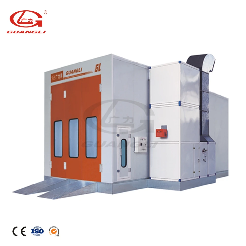 best selling car container auto mobile bus spray paint booth with exhaust fan