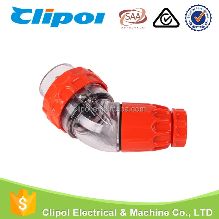 Электрические вилки угол водонепроницаемый как/NZS Стандартный пыле высокая прочность 4-контактный разъем питания