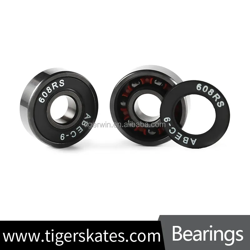 Тигр Skate 608 8*22*7 мм Глубокий шаровой Скейтборд Черный подшипники конька Longboard Скейтборд черный подшипник