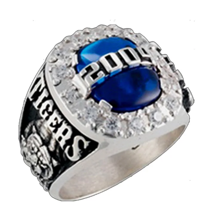 High school ring 18k gold rings for graduates custom quality jewelry