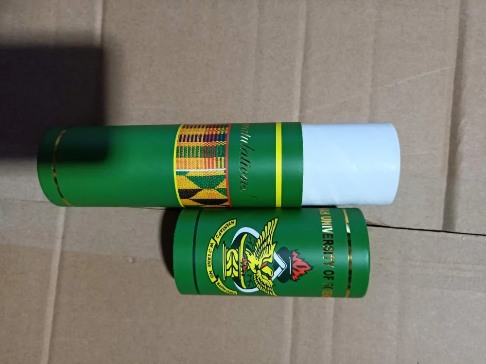 New design custom paper tube diploma graduation certificate scroll holder