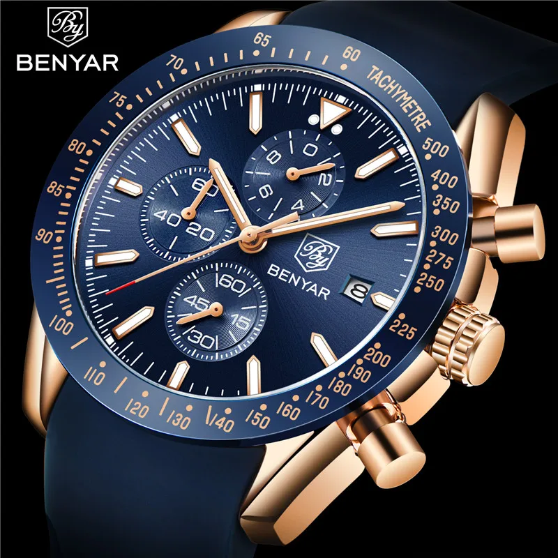 China watches wholesale quartz mens watch Benyar 5140