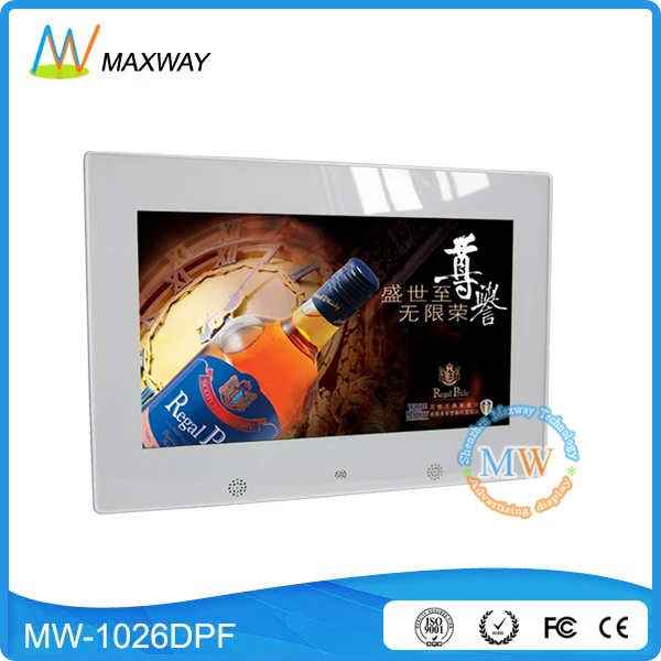 Mp3 Mp4 видео высокой четкости Multi-Media Play Lcd 10 дюймовая цифровая фоторамка для рекламы