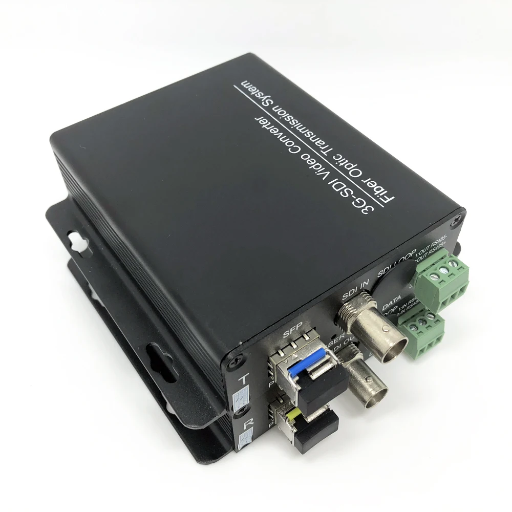 SD-SDI/HD-SDI/3G-SDI video over 1 single core fiber optic converter hd-sdi video transmitter
