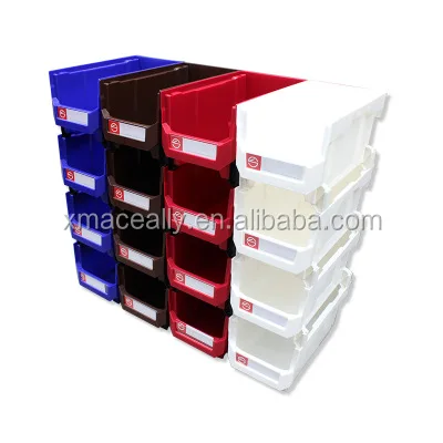 Стеллажи для хранения на складе, пластиковые ящики для хранения