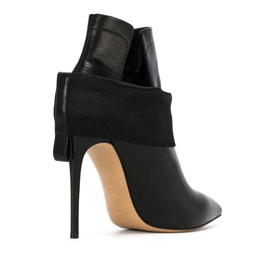 Женские эластичные ботильоны на шпильке