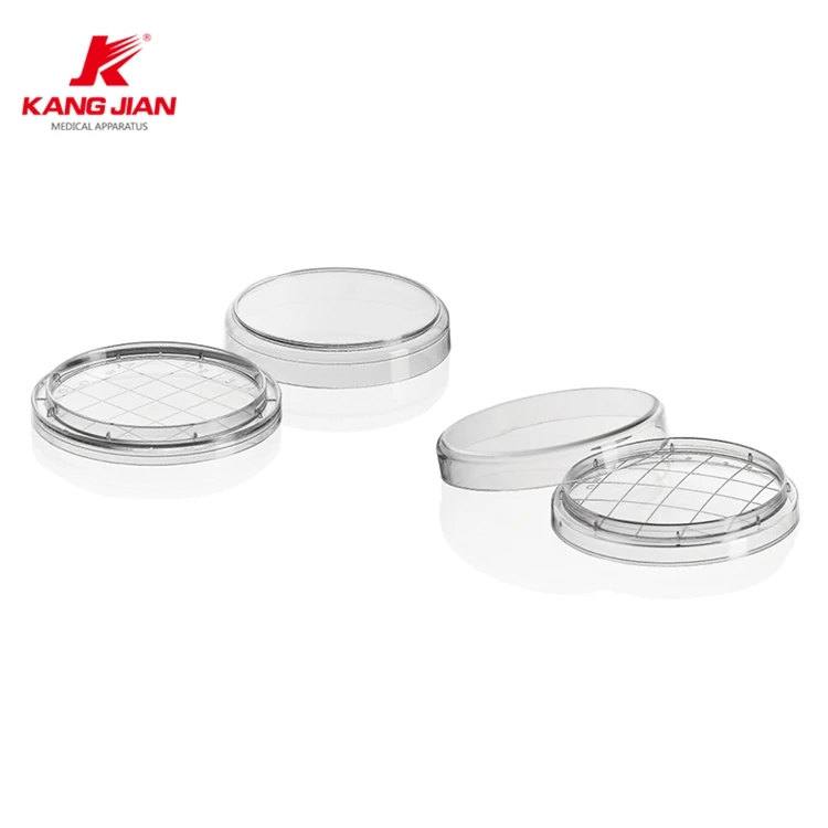 Laboratory 90mm Sterile Disposable Plastic Petri Dish