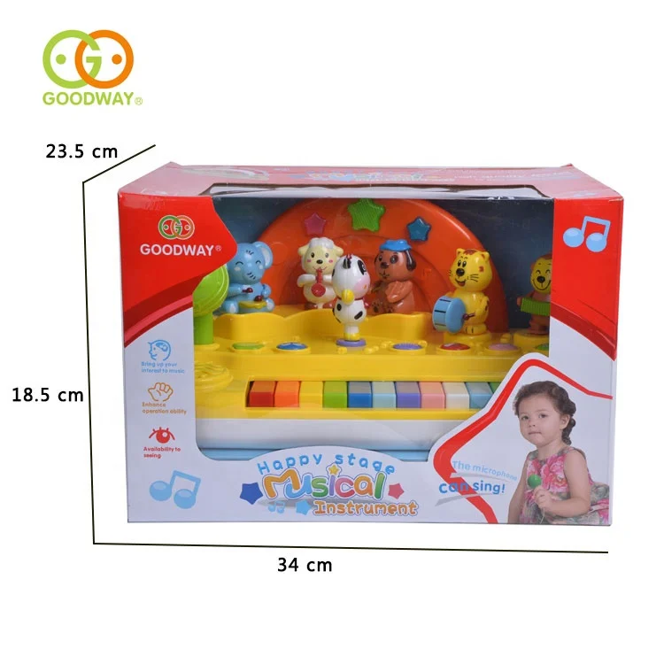 Funny Cartoon Dancing Animal Kids Music Learning Piano Keyboard Toy