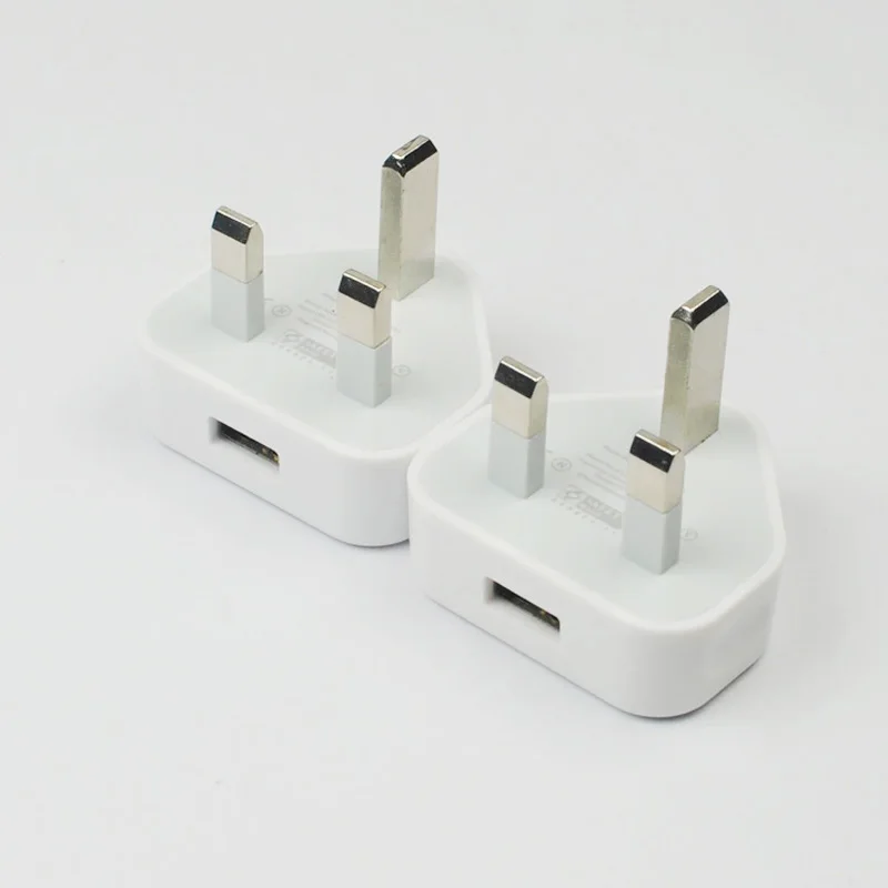 
UK Plug 5V 1A Universal Portable Single USB Wall Charger for Mobile Phone 