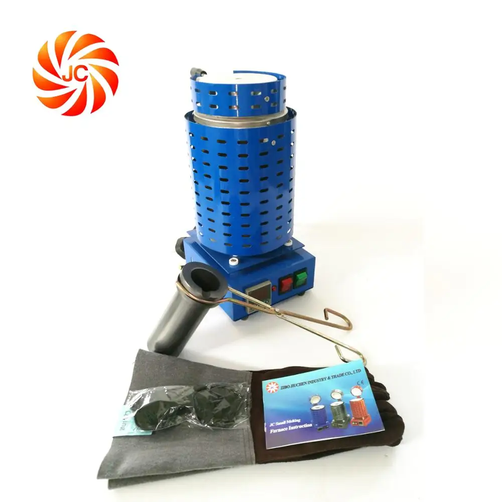 1150 Degree Mini JC Brand electric melting furnace for gold silver brass