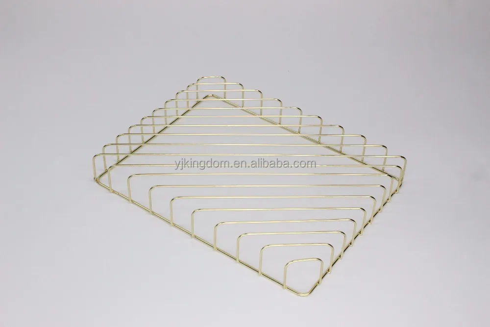 OEM 550-26 Nordic Style Metal Gold A4 Letter Paper File Organizer Document Tray