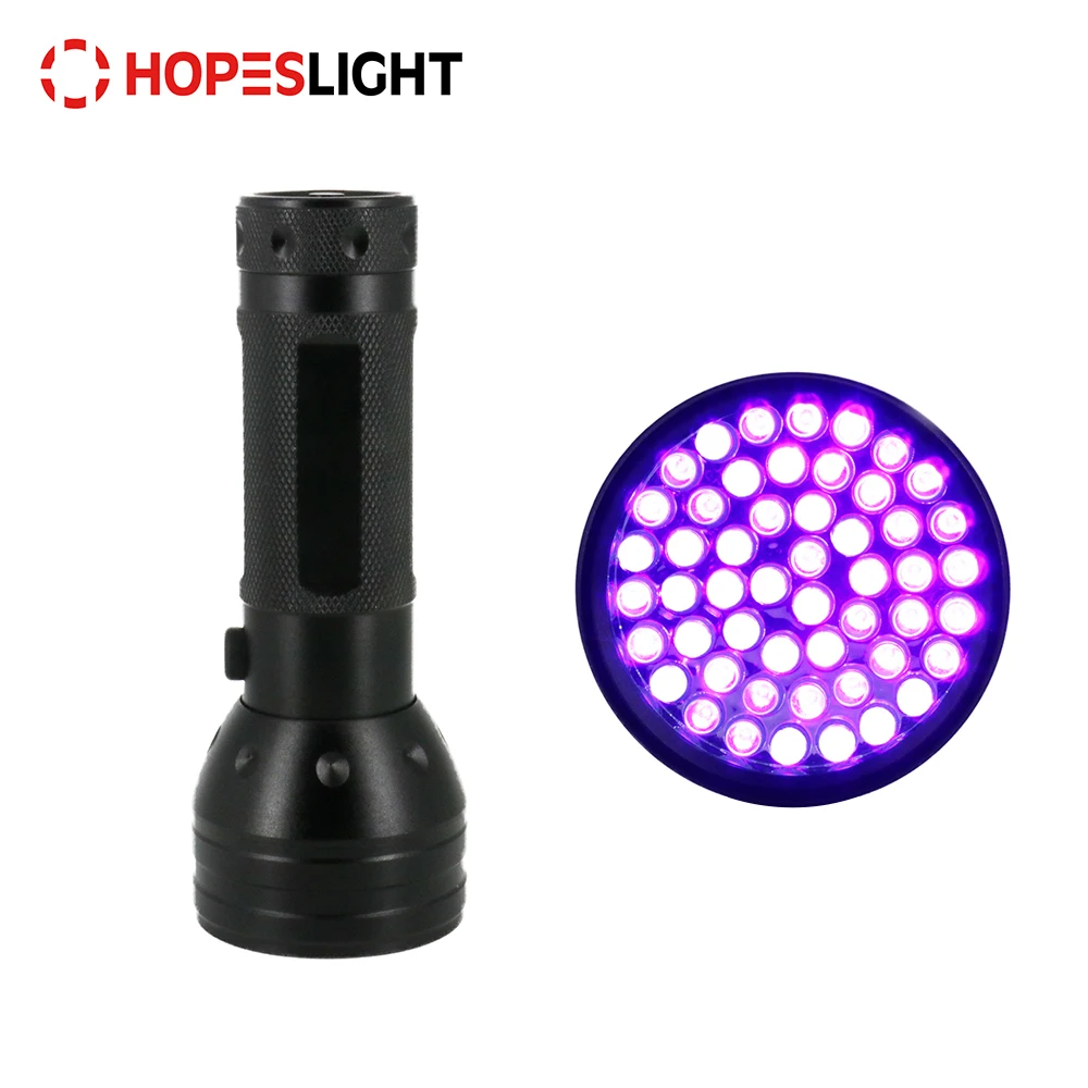 3 AA Batteries 51 LED 525nm Diode Laser Ultraviolet Blacklight LED UV Flashlight Black Light Torch