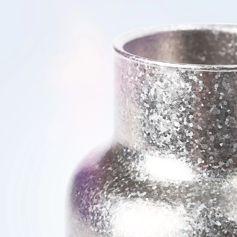 FEIJIAN Sport Titanium Water Bottle with Diamond Surface 460 ml Pure Titanium Vacuum Luxury Ultralight Bactericidal for GYM/Gift